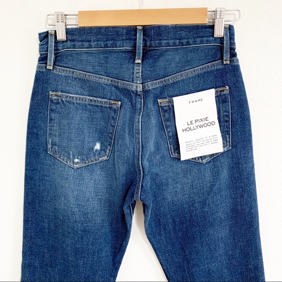 Frame Le Pixie Hollywood Straight Leg Jeans 24 - Picture 8 of 12
